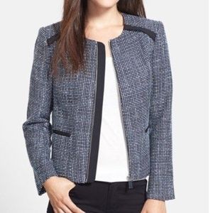 Vince Camuto Front Zip Tweed Jacket IN2009